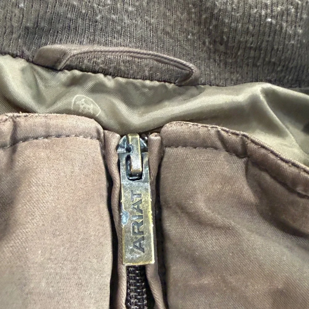 Ariat Grizzly 2.0 Canvas Vest Mens XL Brown Workwear Insulated Concealed Carry - Picture 12 of 14